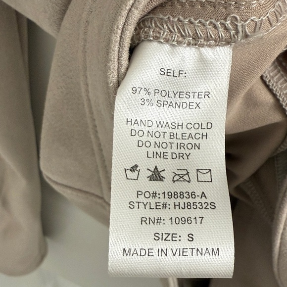 Windsor Light Beige Faux Suede Biker Jacket - Picture 4 of 4